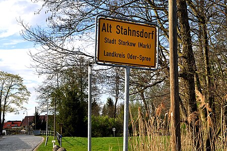 Alt Stahnsdorf sign