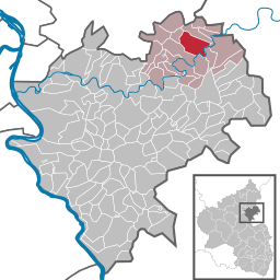 Läget för Altendiez i Rhein-Lahn-Kreis