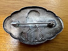 American Relief for Central Europe Dress Pin, Reverse American Relief for Central Europe Dress Pin Reverse.jpg