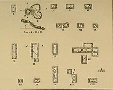 Plan au sol des vestiges d'Amistuarsuk.