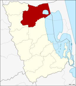 Amplasarea districtului în provincia Phatthalung