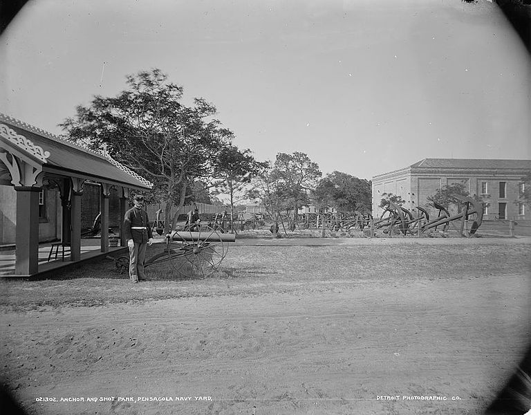 File:Anchor and shot park, Pensacola Navy Yard.jpg