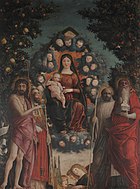 Trivulzio Madonna Andrea Mantegna, 287 × 214 cm, 1497.