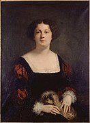 子犬を抱いた婦人(1850)