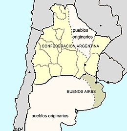 Confederazione Argentina - Localizzazione