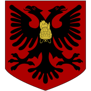 Escudo de armas de Albania utilizado entre 1925 y 1928.