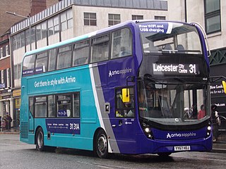 Arriva Midlands East British bus company operating in Leicestershire