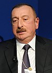 Azerbaijani President Ilham Aliyev attended Strategic Outlook Eurasia session during World Economic Forum 2018 in Davos (cropped).jpg