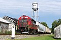 BB 7, a GP40, heading east at Louisa, Virginia.