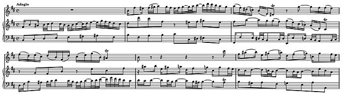 Siciliano sheet music for piano solo (or harpsichord) (PDF)