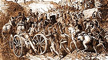 Representation of the Battle of Pichincha Batalla de Pichincha libre.jpg