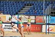 Deutsch: Beachhandball Europameisterschaften 2019 (Beach handball Euro); Tag 2: 3. Juli 2019 – Frauen, Vorrunde Gruppe D, Ukraine-Deutschland 2:0 (23:22, 32:24) English: Beach handball Euro; Day 2: 3 July 2019 – Women Preliminary Round Group D – Ukraine-Germany 2:0 (23:22, 32:24)