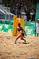 Deutsch: Beachvolleyball bei den Olympischen Jugendspielen 2018; Tag 8, 14. Oktober 2018; Mädchen, Achtelfinale – USA-Peru 2:0 (21–19/21–12) English: Beach volleyball at the 2018 Summer Youth Olympics at 14 October 2018 – Girls Round of 16 – USA-Peru 2:0 (21–19/21–12)