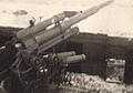 8,8cm-Antiaircraft gun-Battery in Berlin-Karow, gun "Emil" in Firing position (October 1943)