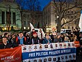 Image 3Protest outside the Russian Embassy in Berlin demanding the release of Russia's political prisoners, including journalists Ivan Safronov and Maria Ponomarenko [sv], February 2024 (from Freedom of the press)