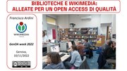 Vignette pour Fichier:Biblioteche e Wiki GenOA Open Week 2022.pdf