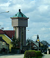 Čeština: Vodojem v Borovanech u Českých Budějovic. English: Water tower in Borovany, South Bohemia Czech Republic.