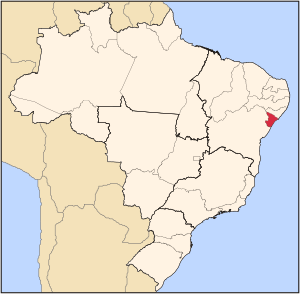 Localização de Sergipe no Brasil