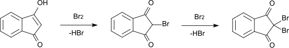 Bromination of 1,3-indanedione