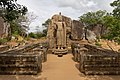 Image 20The Avukana Buddha statue, a 12-metre-tall (39 ft) standing Buddha statue from the reign of Dhatusena of Anuradhapura, 5th century (from Sri Lanka)