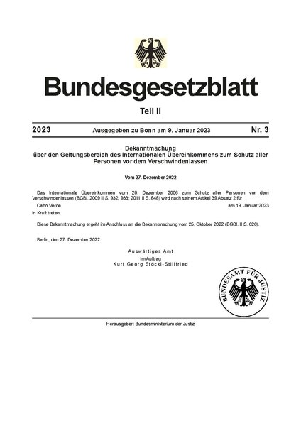 File:Bundesgesetzblatt Nr. 3, 2023, Teil II.pdf