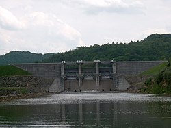 Burnsville Dam on the Little Kanawha River in 2004.