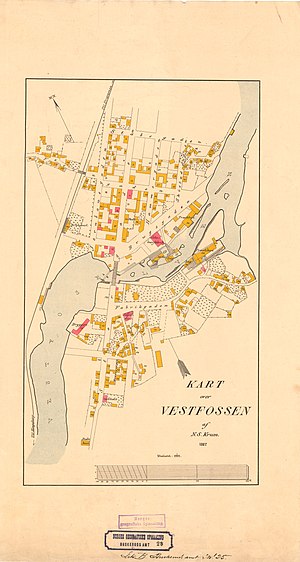 300px buskerud amt nr 28  kart over vestfossen%2c 1887