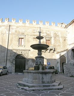 Castello Mediceo castle in Bussi sul Tirino (PE), Italy