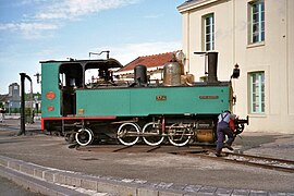 Plaque tournante et locomotive 031T Buffaud-Robatel.