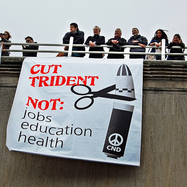 CND banner in March 2011