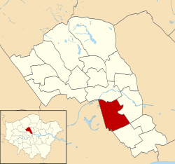 Regent's Park highlighted within Camden