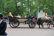 'Ascot' Landau conveying bridesmaids back from Westminster Abbey to Buckingham Palace after the wedding of the Duke and Duchess of Cambridge, 2011.