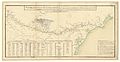 แผนที่ของคลองตั้งแต่เมืองตูลูซจรดเมืองแซ็ต วาดในช่วงคริสต์ศตวรรษที่ 18 (?)