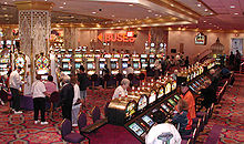 Slot machines in Atlantic City. Slot machines are a standard attraction of casinos Casino slots2.jpg
