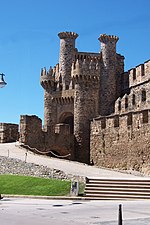 Facciata principale del Castello di Ponferrada