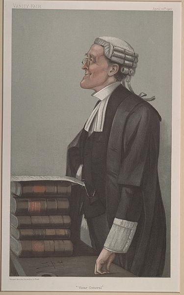 "Vicar General". Caricature by Spy published in Vanity Fair in 1902.