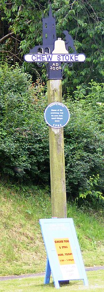 Village sign in Chew Stoke