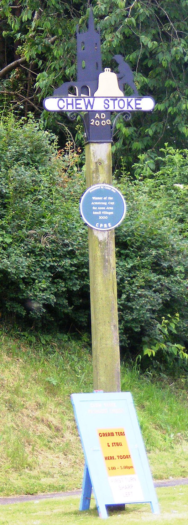 Village sign in Chew Stoke