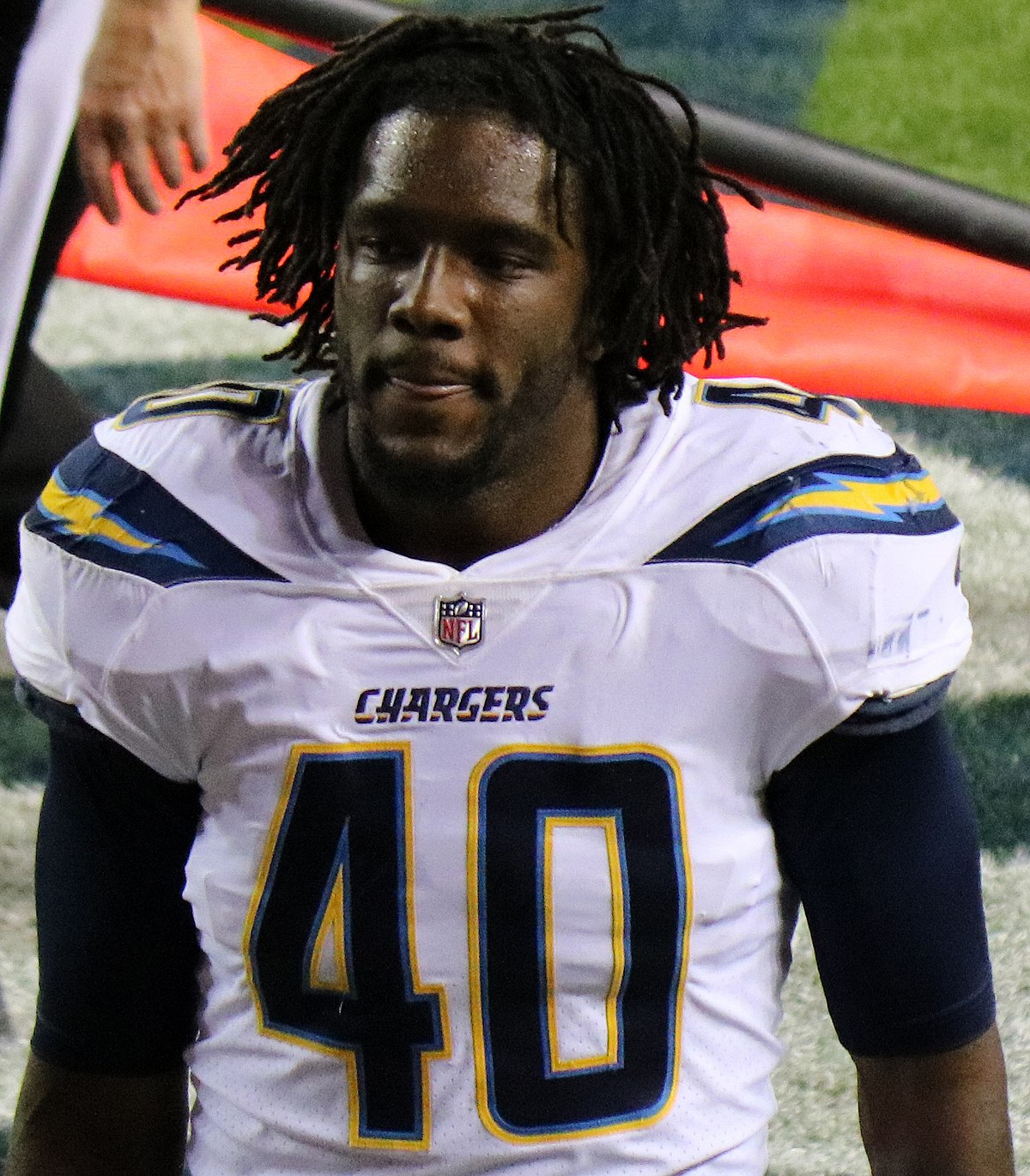 Chargers' Chris McCain explains reasons for kneeling during