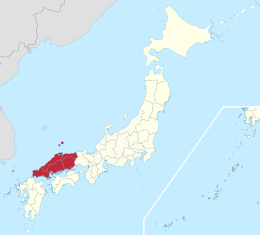 Chūgoku – Localizzazione
