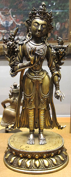 File:Cina, manjusri, bodhisattva della conoscenza, xviii sec.JPG