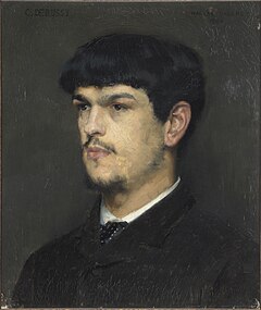 Claude Debussy, Marcel Baschet'in portresi (1884) .jpg
