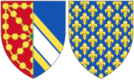 Coat of Arms of Isabella of France, Queen Consort of Navarre.svg