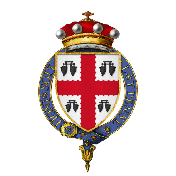 File:Coat of Arms of Sir John Bourchier, 2nd Baron Bourchier, KG.png