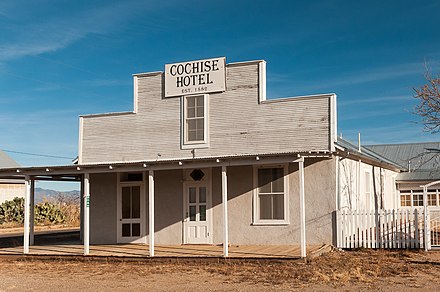 The historic Cochise Hotel (see itinerary listing 'Ghost Town Trail')