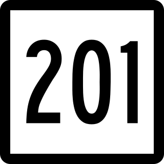 <span class="mw-page-title-main">Connecticut Route 201</span> State highway in New London County, Connecticut, US