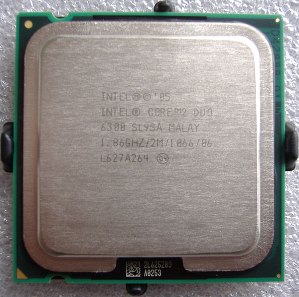 Intel Core 2 Duo, an example of an x86-compatible, 64-bit multicore processor