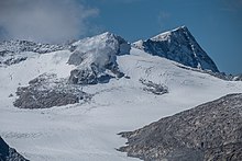 Corno Bianco und Adamello von Nordosten (2018), vom Passo Cercen