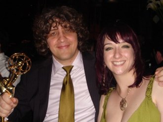 Craig McCracken and Lauren Faust in 2003