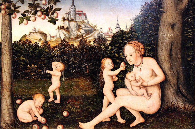 File:Cranach d.J. - Caritas - Hamburger Kunsthalle - 1537 anagoria.jpg